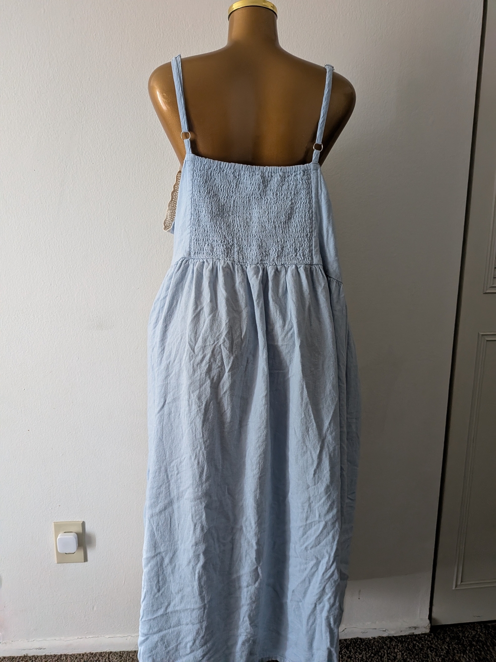 Universal Thread Light Blue Women's Sleeveless Cutwork Midi Sundress - XXXL - Picture 5 of 6